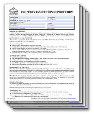 Property Vision TREC Sample Report