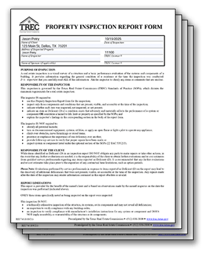 Property Vision TREC Sample Report